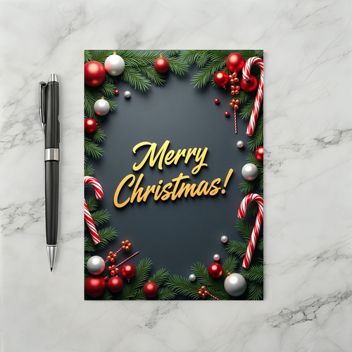 Merry Christmas Holiday Greeting Card