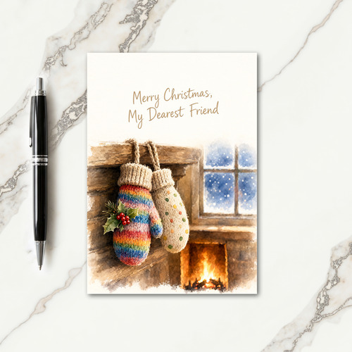 Merry Christmas Message To Best Friend Card