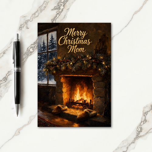 Merry Christmas Mom Card