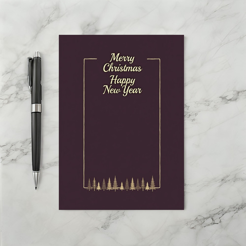 Merry Christmas New Year Holiday Card