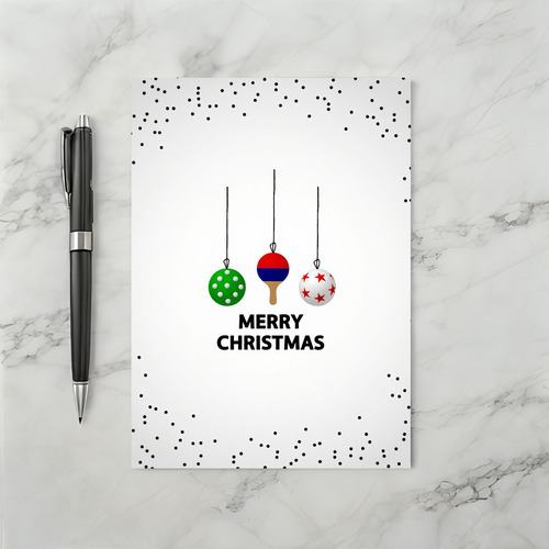 Merry Christmas Ping Pong Card