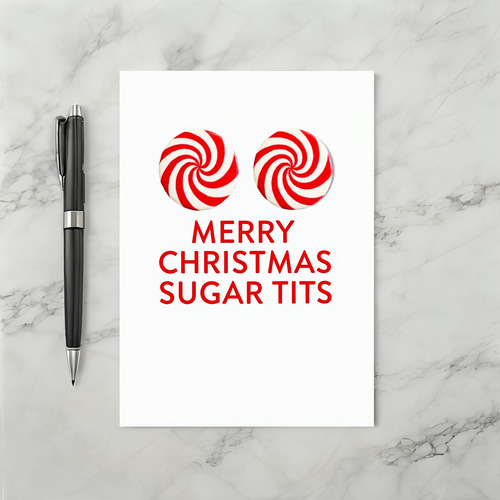 Merry Christmas Sugar Tits Card
