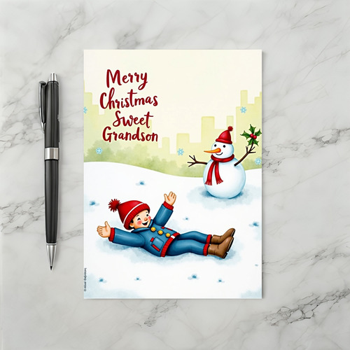 Merry Christmas Sweet Grandson Card