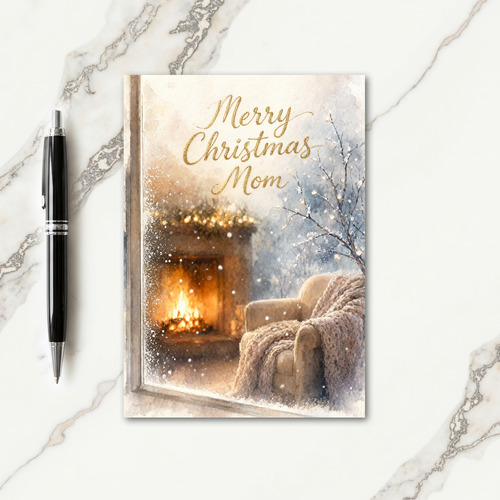 Merry Christmas To My Mom Card