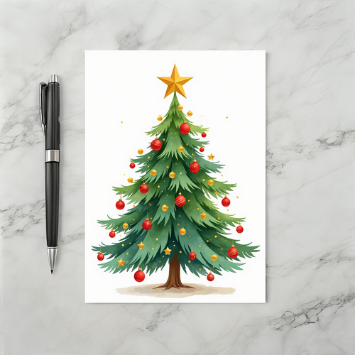 Merry Christmas Tree Card