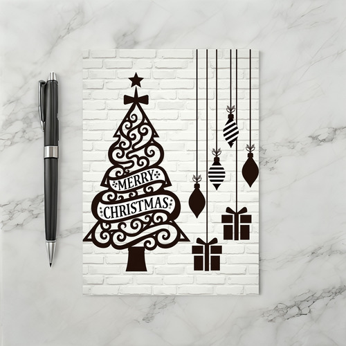 Merry Christmas Tree Gifts Card