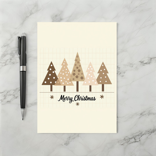 Merry Christmas Tree Greeting Card