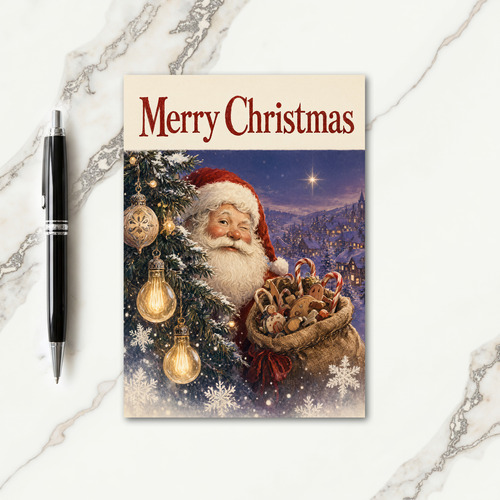Merry Christmas Wink Card