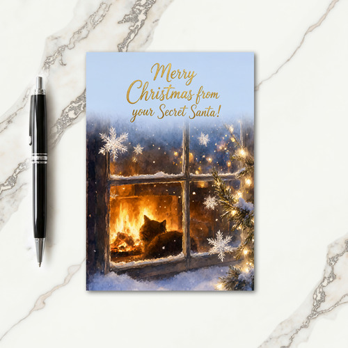 Merry Christmas Wishes From Secret Santa Card