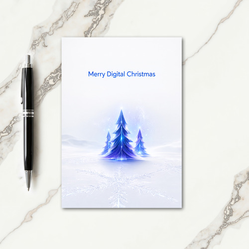 Merry Luminous Christmas Card