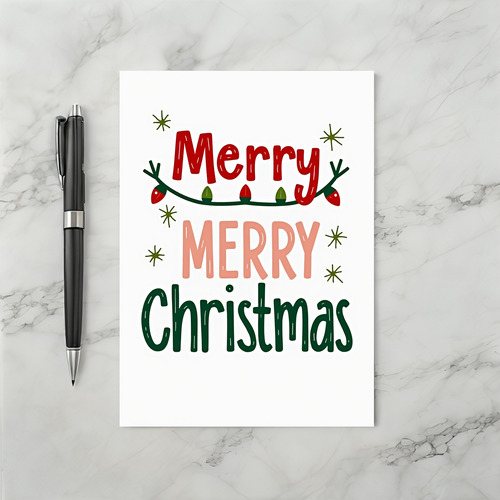 Merry Merry Christmas Card