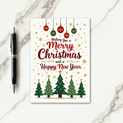Merry Ornament Christmas Card
