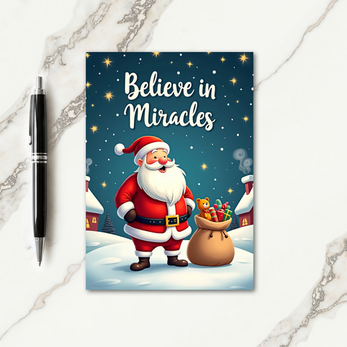 Merry Santa Gifts Night Card