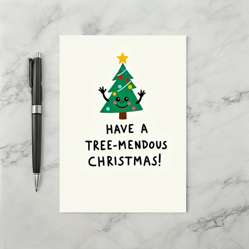 Merry Tree Mendous Christmas Card