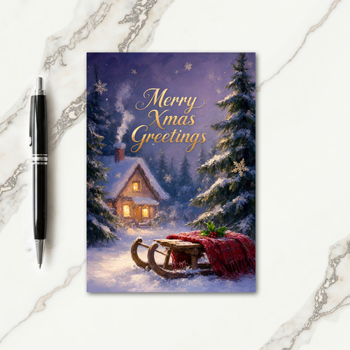 Merry Xmas Greetings Card