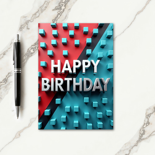 Metallic Birthday Card