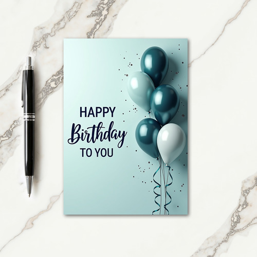 Metallic Star Birthday Card