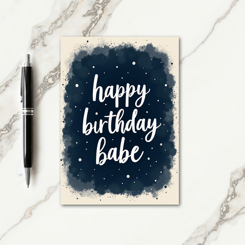 Midnight Blue Birthday Card