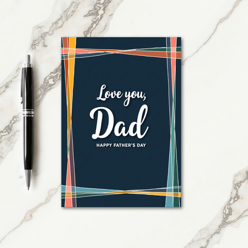 Midnight Blue Fathers Day Card