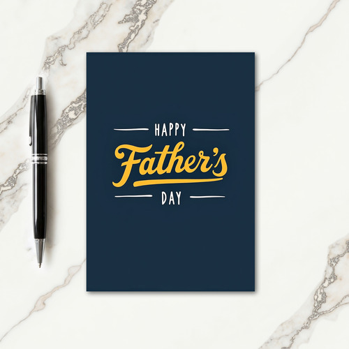Midnight Fathers Day Card