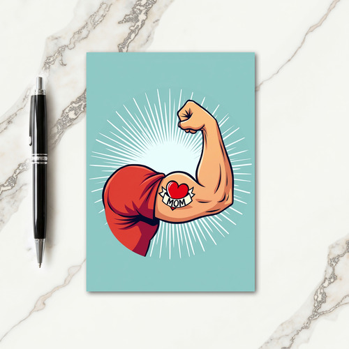 Mighty Mom Strength Love Art Card