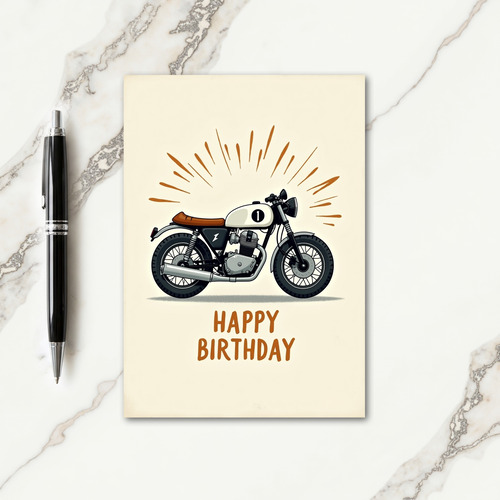 Milestone Motorcycle Card