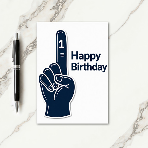 Milestone One Birthday Card