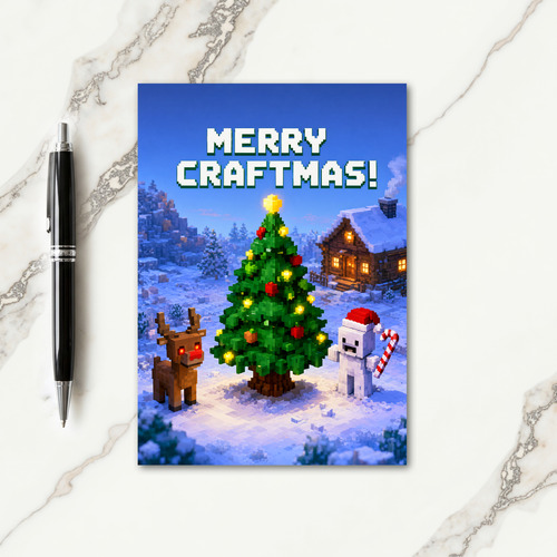 Minecraft Christmas Card