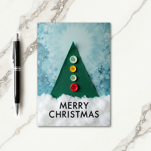 Minimal Felt Christmas Card