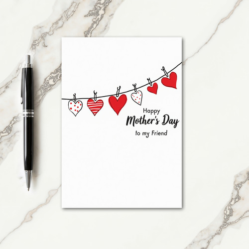 Minimal Heartfelt Mothers Card