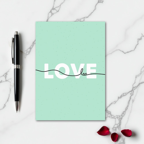 Minimal Love Card