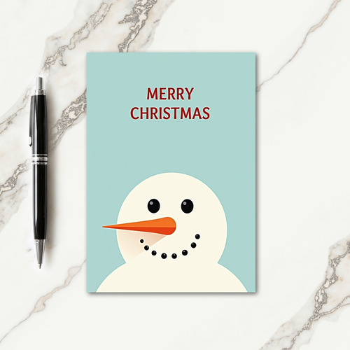 Minimal Snow Figure Card