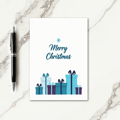 Minimal Snowflake Christmas Card