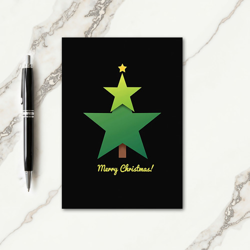 Minimal Star Christmas Card