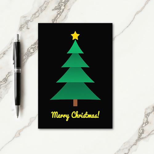 Minimal Tree Christmas Card