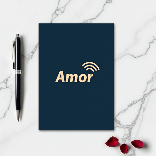 Minimalist Amor Signal Card