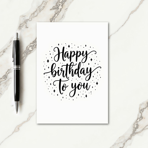 Minimalist Birthday Wish Card