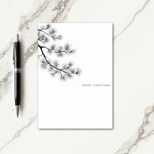 Minimalist Black And White Christmas Cards