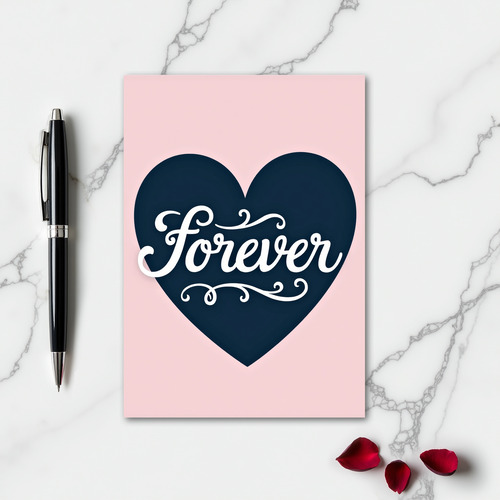 Minimalist Forever Heart Card