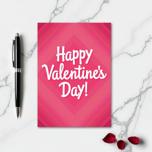 Minimalist Geometric Valentines Day Card