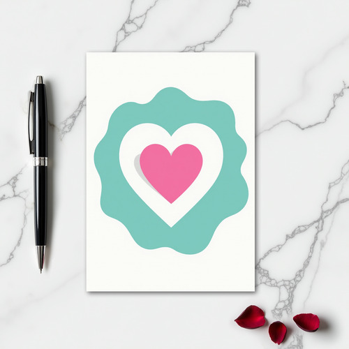 Minimalist Heart Love Card