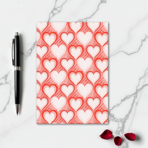 Minimalist Heart Pattern Card