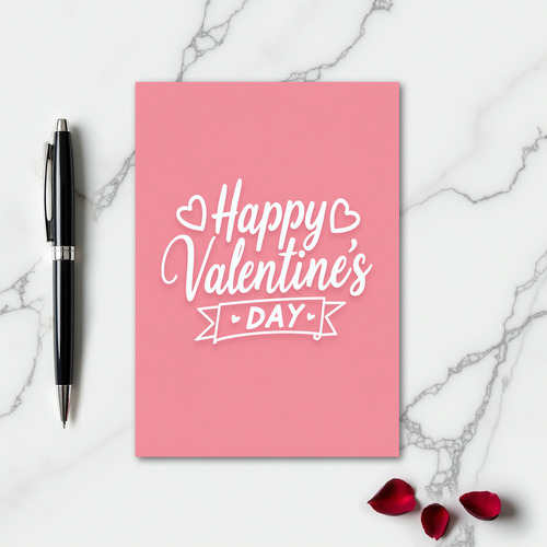 Minimalist Heart Valentines Card