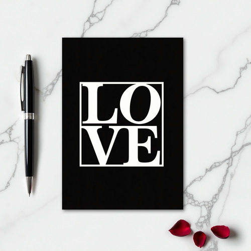 Minimalist Love Bold Card