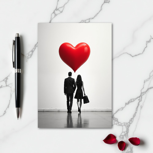 Minimalist Love Couple Card