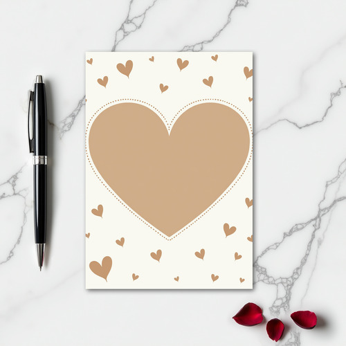 Minimalist Love Heart Frame Card