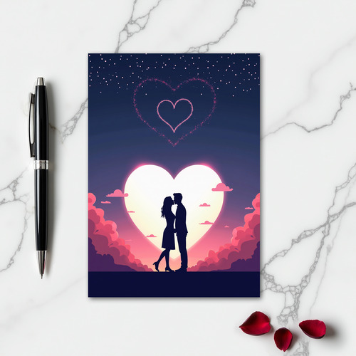 Minimalist Love Silhouette Card