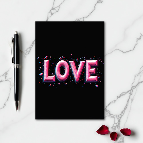 Minimalist Love Text Card