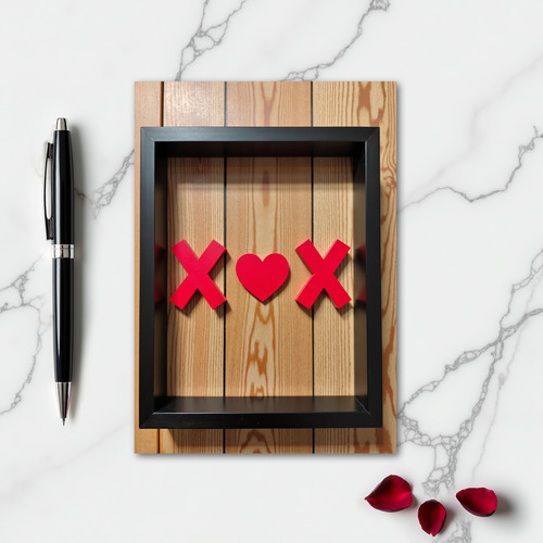 Minimalist Love Xox Card