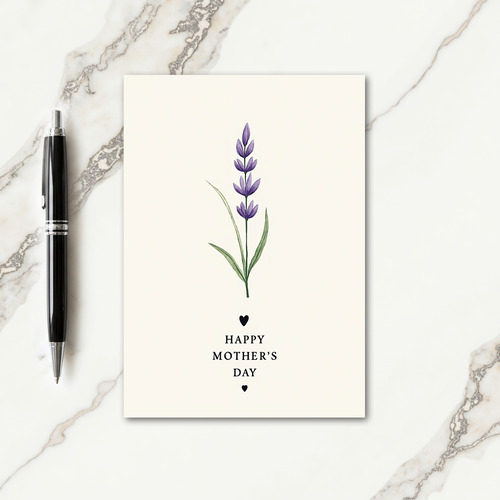 Minimalist Moms Day Wish Card